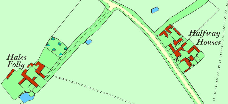 Map of Halfway House in 1900